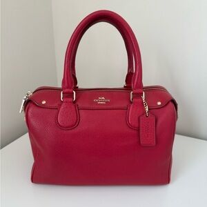 Coach Cherry Leather Satchel